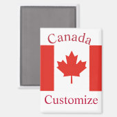 Aimant Drapeau du Canada Thunder_Cove (Recto/Verso)