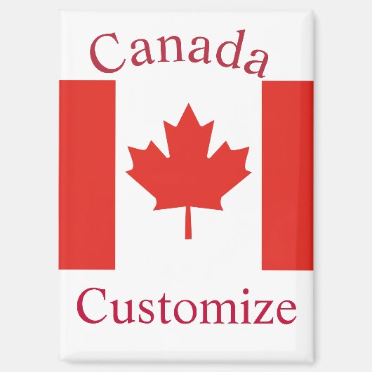 Aimant Drapeau du Canada Thunder_Cove (Recto)