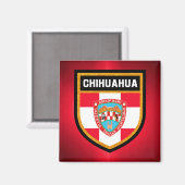 Aimant Drapeau du Chihuahua (Recto/Verso)