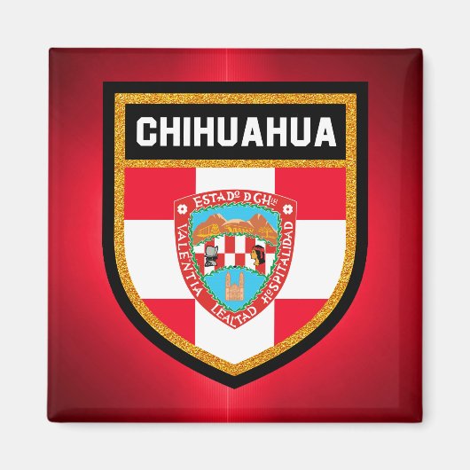 Aimant Drapeau du Chihuahua (Devant)