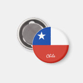 Aimant Drapeau du Chili et Amérique du Sud - Amateurs de  (Recto/Verso)