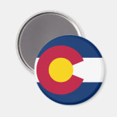 Aimant Drapeau du Colorado (Recto/Verso)