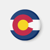 Aimant Drapeau du Colorado & Colorado, Etats-Unis vacance (Devant)