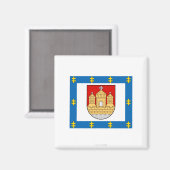 Aimant Drapeau du comté de Klaipeda (Recto/Verso)
