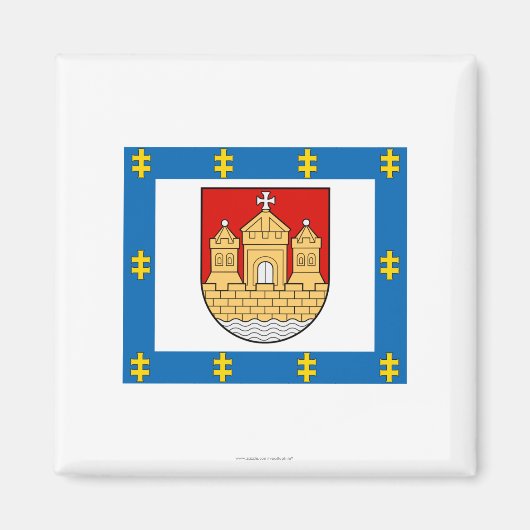 Aimant Drapeau du comté de Klaipeda (Devant)