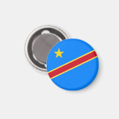 Aimant Drapeau du Congo (Recto/Verso)