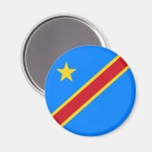 Aimant Drapeau du Congo Kinshasa (Recto/Verso)
