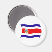 Aimant Drapeau du Costa Rica (Recto/Verso)