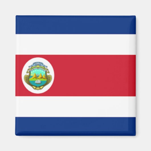 Aimant drapeau du Costa Rica (Devant)