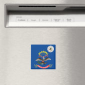 Aimant Drapeau du Dakota du Nord (In Situ (Lave-vaisselle))