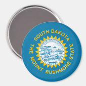 Aimant Drapeau du Dakota du Sud (Recto/Verso)