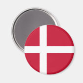 Aimant Drapeau du Danemark (Recto/Verso)