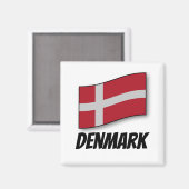 Aimant Drapeau du Danemark (Recto/Verso)