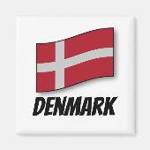Aimant Drapeau du Danemark (Devant)