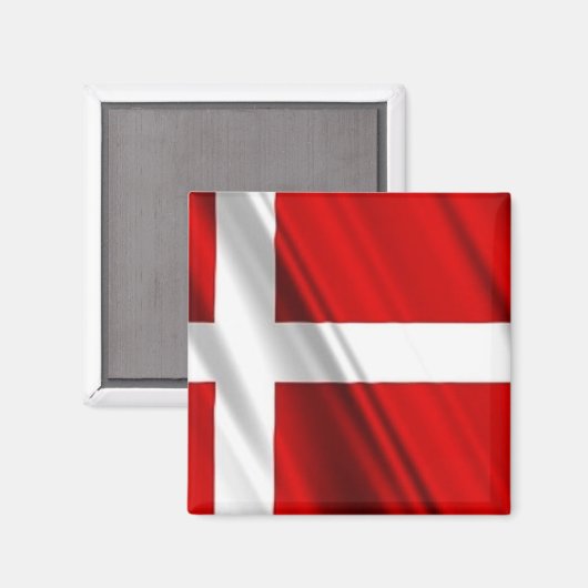 Aimant Drapeau du Danemark (Recto/Verso)