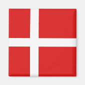 Aimant Drapeau du Danemark (Devant)