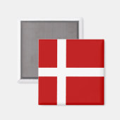 Aimant Drapeau du Danemark Totalement (Recto/Verso)