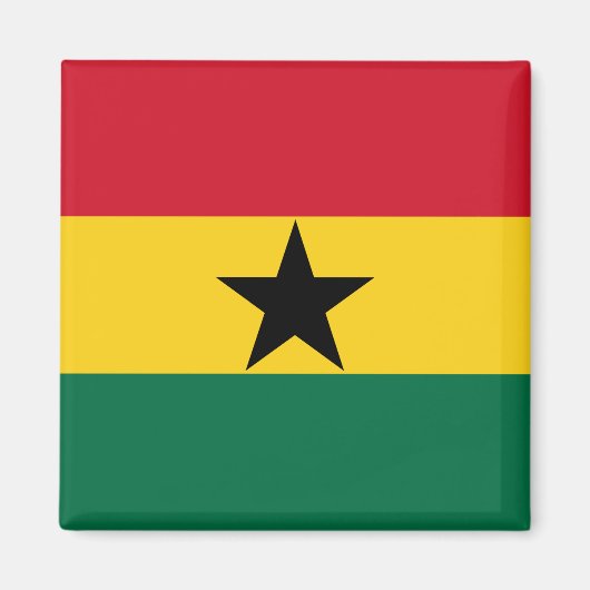 Aimant Drapeau du Ghana (Devant)