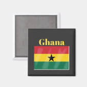 Aimant Drapeau du Ghana (Recto/Verso)