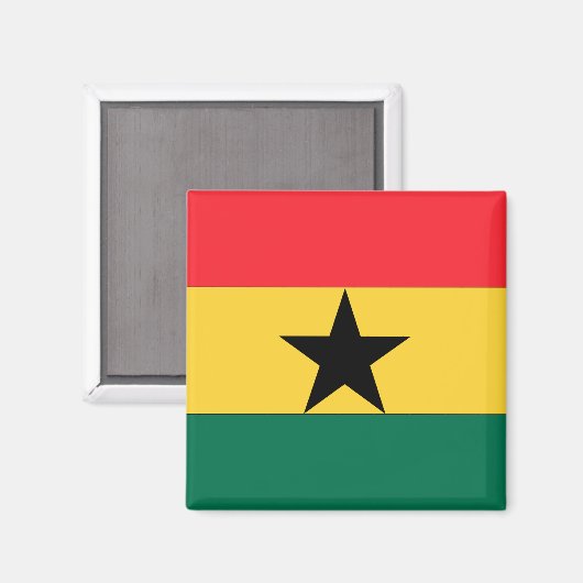 Aimant Drapeau du Ghana (Recto/Verso)