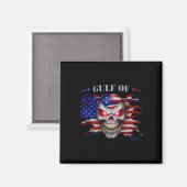 Aimant Drapeau Du Golfe Des États-Unis Funny Usa 10 (Recto/Verso)