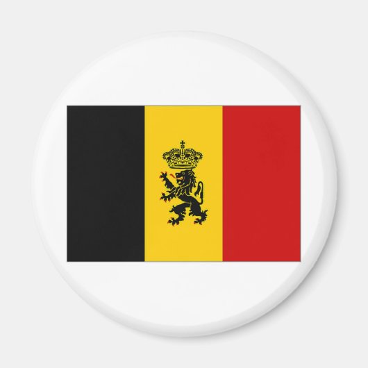 Aimant Drapeau du gouvernement belge (Devant)