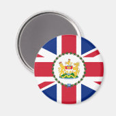 Aimant Drapeau Du Gouverneur De Hong Kong, Chine (Recto/Verso)