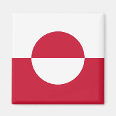 Aimant Drapeau du Groenland (Devant)