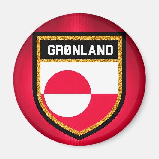 Aimant Drapeau du Groenland (Devant)