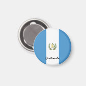 Aimant Drapeau du Guatemala et Amérique - fans de voyages (Recto/Verso)