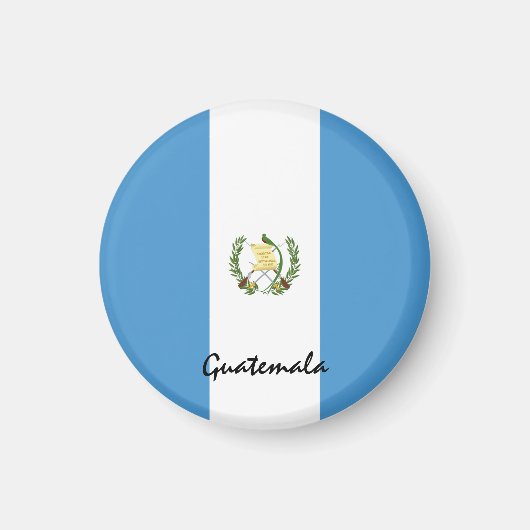Aimant Drapeau du Guatemala et Amérique - fans de voyages (Devant)