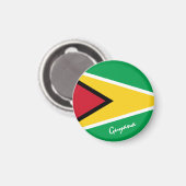 Aimant Drapeau du Guyana & Amérique du Sud - Amateurs de  (Recto/Verso)