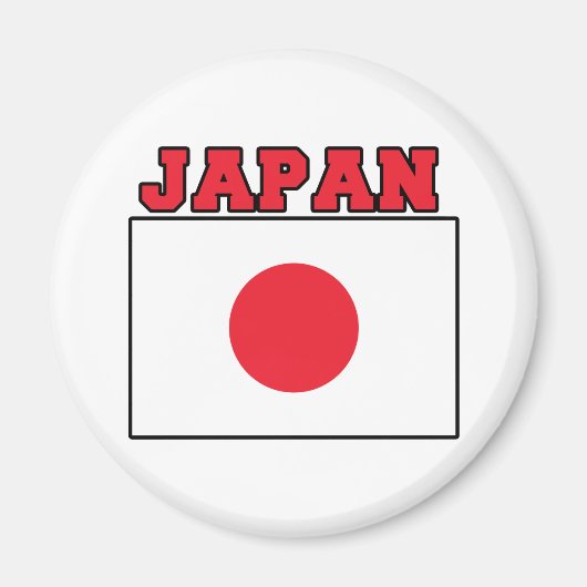 Aimant Drapeau du Japon (Devant)