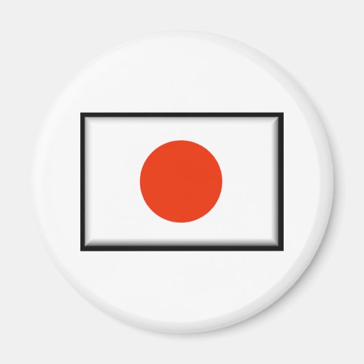 Aimant Drapeau du Japon (Devant)