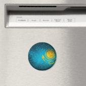 Aimant Drapeau du Kazakhstan (In Situ (Lave-vaisselle))