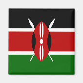 Aimant Drapeau du Kenya (Devant)