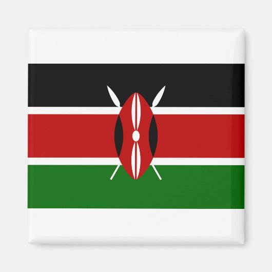 Aimant Drapeau du Kenya (Devant)