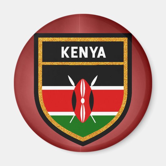 Aimant Drapeau du Kenya (Devant)