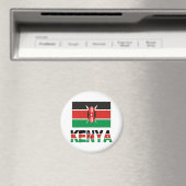 Aimant Drapeau du Kenya et du Kenya (In Situ (Lave-vaisselle))