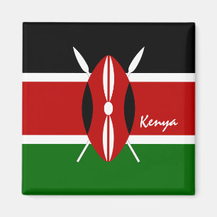 Aimant Drapeau du Kenya & vacances au Kenya, voyage /spor