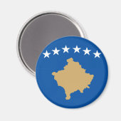 Aimant Drapeau du Kosovo (Recto/Verso)