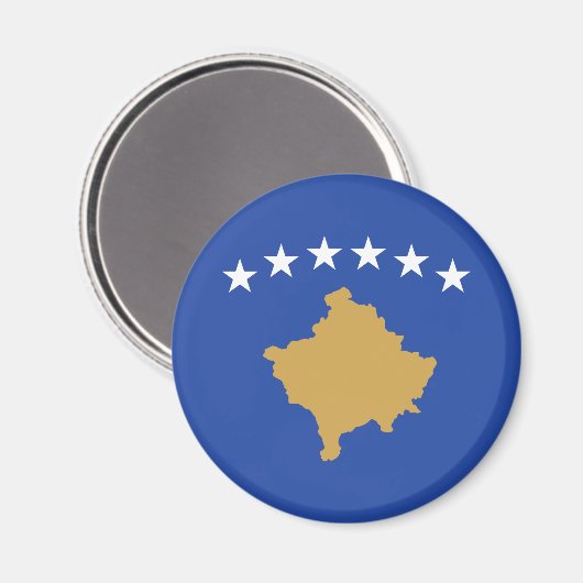 Aimant Drapeau du Kosovo (Recto/Verso)