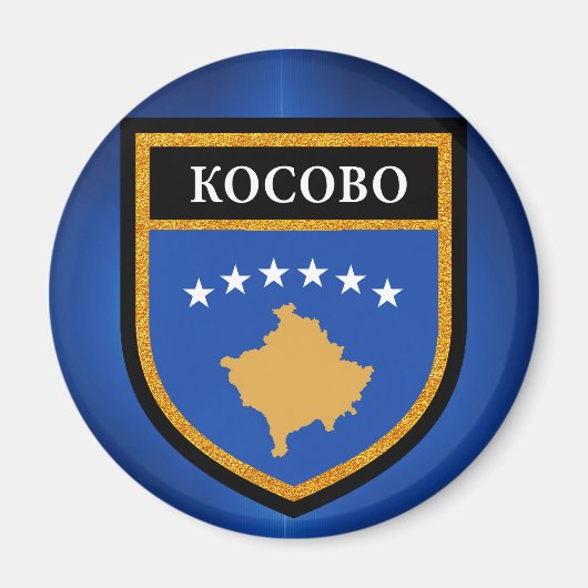 Aimant Drapeau du Kosovo (Devant)