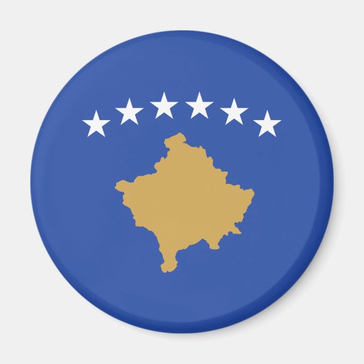 Aimant Drapeau du Kosovo (Devant)