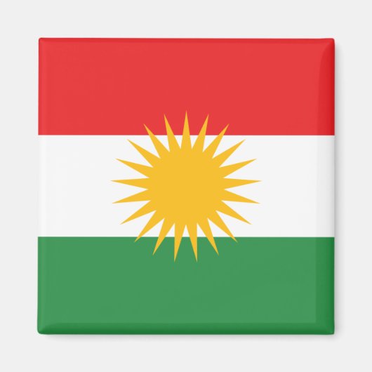 Aimant Drapeau du Kurdistan (Devant)
