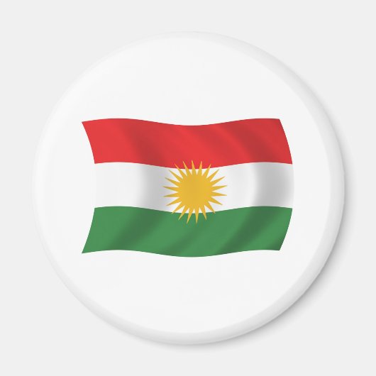 Aimant Drapeau du Kurdistan (Devant)