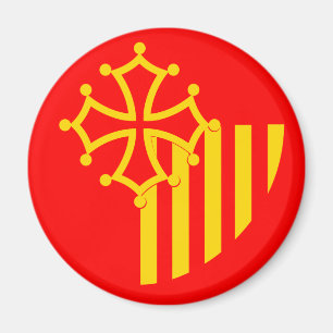 Aimant Drapeau du Languedoc-Roussillon, France