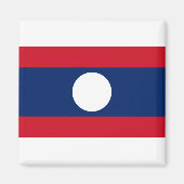 Aimant Drapeau du Laos (Devant)