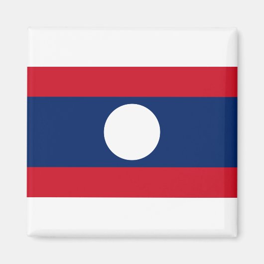 Aimant Drapeau du Laos (Devant)