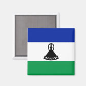 Aimant Drapeau du Lesotho (Recto/Verso)